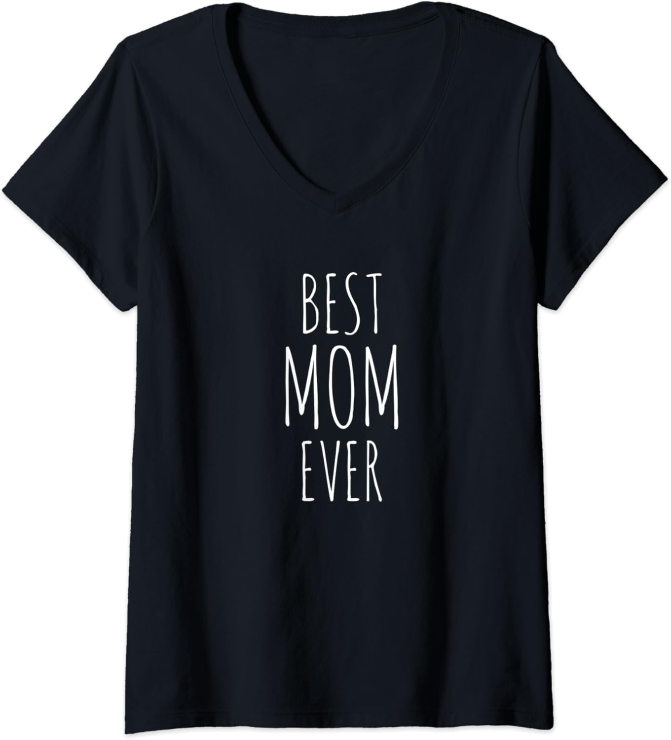 Womens Mom Shirt Gift for New Mom, Best Mom Ever V-Neck T-Shirt ...